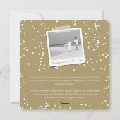 メリー8結婚した枚の写真のコラージュモダン結婚の シーズンカード (裏面)