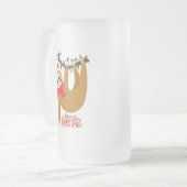 メリー・おもしろいクリスマス・ナース |休日 フロストグラスビールジョッキ (正面左)