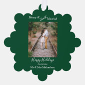 メリー&ほとんどミニマ結婚したリスト オーナメントカード (正面)