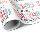 メリー アンド ブライト トレンディ ヴィンテージ カスタム クリスマス ラッピングペーパー (ロールコーナー)