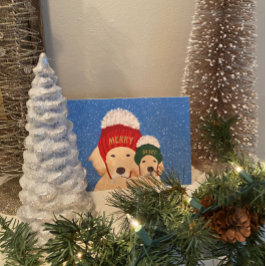 メリー アンド ブライト ドッグス クリスマス カード