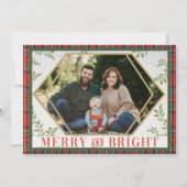 メリー アンド ブライト プライド ジオメトリック クリスマス カード (正面)