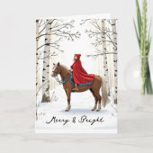 メリー・アンド・ブライト・ホース・ガール シーズンカード (正面)