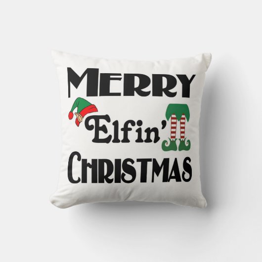メリー・エルフィン・クリスマス クッション (正面)