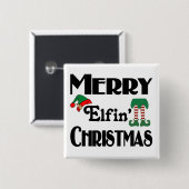 メリー・エルフィン・クリスマス 缶バッジ (正面&裏面)