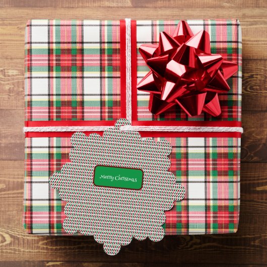 メリー・エレガントクリスマモダンスカスタマイズ&s オーナメントカード (インサイチュ (ギフト))