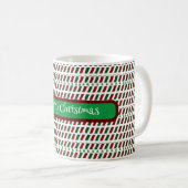 メリー・エレガントクリスマモダンスカスタマイズ&s コーヒーマグカップ (正面右)