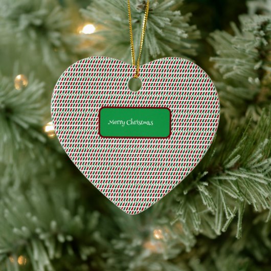 メリー・エレガントクリスマモダンスカスタマイズ&s セラミックオーナメント (ツリー)