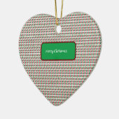 メリー・エレガントクリスマモダンスカスタマイズ&s セラミックオーナメント (左)