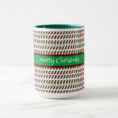 メリー・エレガントクリスマモダンスカスタマイズ&s マグカップ (中央)