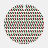 メリー・エレガントクリスマモダンスカスタマイズ&s メタルオーナメント (裏面)