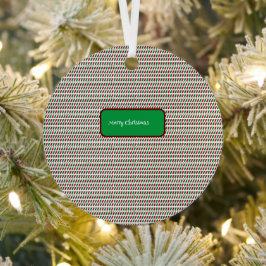 メリー・エレガントクリスマモダンスカスタマイズ&s メタルオーナメント