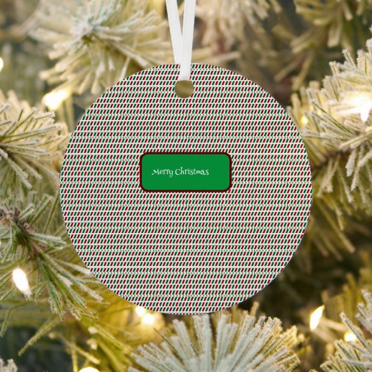 メリー・エレガントクリスマモダンスカスタマイズ&s メタルオーナメント (インサイチュ)