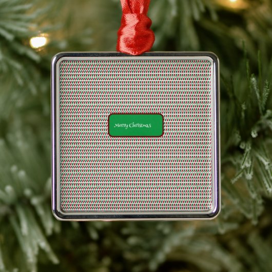 メリー・エレガントクリスマモダンスカスタマイズ&s メタルオーナメント (ツリー)