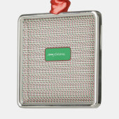 メリー・エレガントクリスマモダンスカスタマイズ&s メタルオーナメント (左)