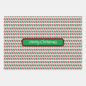 メリー・エレガントクリスマモダンスカスタマイズ&s ラッピングペーパーシート (正面3)