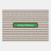 メリー・エレガントクリスマモダンスカスタマイズ&s ラッピングペーパーシート (正面)