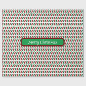 メリー・エレガントクリスマモダンスカスタマイズ&s ラッピングペーパー (フラット)