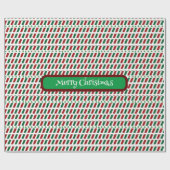 メリー・エレガントクリスマモダンスカスタマイズ&s ラッピングペーパー (フラット)