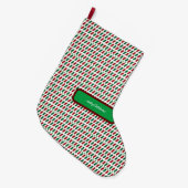 メリー・エレガントクリスマモダンスカスタマイズ&s ラージクリスマスストッキング (正面 (吊り時))