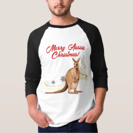 メリー・オージー・クリスマスカンガルー Tシャツ