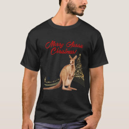 メリー・オージー・クリスマスカンガルー Tシャツ