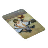 メリー・カサットによるビーチで遊ぶ子供たち マグネット (右側)