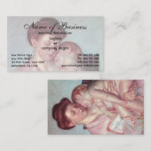 メリー・カサットによる眠る赤ちゃん 名刺 (正面/裏面)