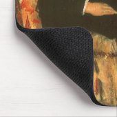 メリー・カサットのヴィンテージ父子肖像画 マウスパッド (コーナー)