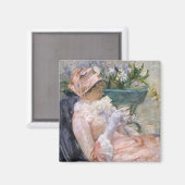 メリー・カサット - お茶のコップ マグネット (正面/裏面)