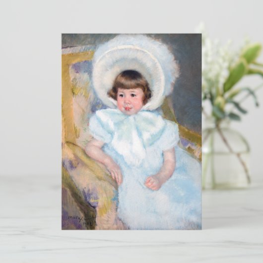 メリー・カサット - ルイーズ=オーロール・ヴィルブーフの肖像 サンキューカード (スタンド正面)