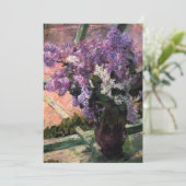 メリー・カサット - 窓辺のライラック 招待状 (スタンド正面)