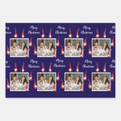 メリー・カスタムクリスマスの格言写真おもしろい ラッピングペーパーシート (正面2)