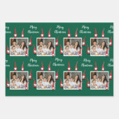 メリー・カスタムクリスマスの格言写真おもしろい ラッピングペーパーシート (正面)