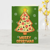 メリー・クラストマス 楽しいクリスマス カード (黄色い花)