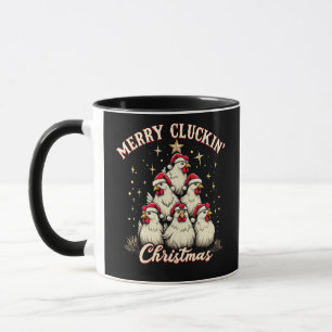 メリー・クラッキング・クリスマス おかしいニワトリ マグカップ