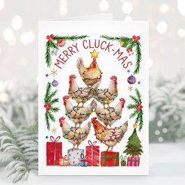 メリー・クラックマス チキンラバーのクリスマスカード シーズンカード