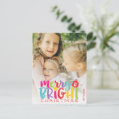 メリー&クリスマカラフルス可愛 シーズンポストカード (スタンド正面)