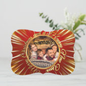 メリー・クリスマスハッピー・イヤファンシーーカット写真 シーズンカード (スタンド正面)