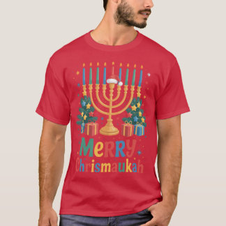 メリー クリスマスハヌカ 2025 ハッピー ハヌカ クリスマス ギフト Tシャツ
