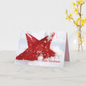 メリー クリスマス カード (黄色い花)