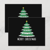 メリー クリスマス クラシック 招待状 (正面/裏面)