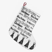 メリー・クリスマス・ストッキング ラージクリスマスストッキング (正面 (吊り時))