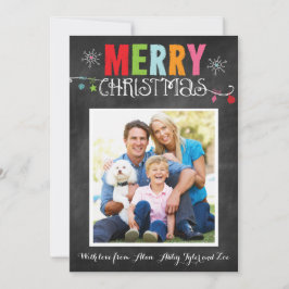 メリー・クリスマス・チャルクボード・ドードル シーズンカード