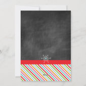 メリー・クリスマス・チャルクボード・ドードル シーズンカード (裏面)