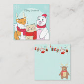 メリー クリスマス ノートカード (正面/裏面)