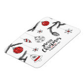 メリー·クリスマス&ハッピー·ニューイヤー·マグネット マグネット (左側)