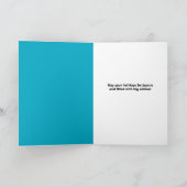 メリー・クリスマス・ヨークシャーテリア・ドッグイン・サンタハット シーズンカード (内部)