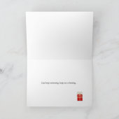 メリー・クリスマス・泳ぐ人が贈り物をもたらす シーズンカード (内部)