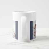 メリー·クリ最高のスマスパパの世界4写真 ジャンボコーヒーマグカップ (裏面)